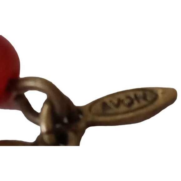 Multi Strand Red Green Glass Bead Necklace Avon SP Retro Colorful - Picture 7 of 9